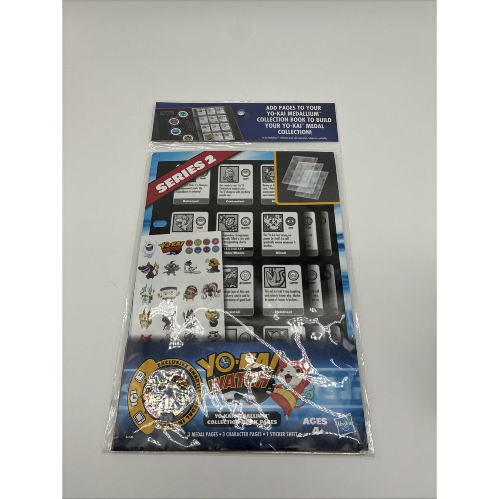 Yo-kai Watch Series 2 Medallium Collection Book Pages & Exclusive Snartle Medal